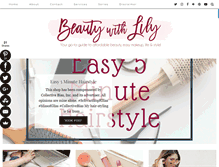 Tablet Screenshot of beautywithlily.com